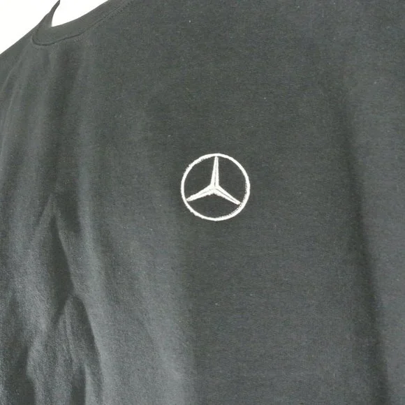 MERCEDES Car Dealership Black Sweatshirt Employee Uniform Shirt Size XL NWT - Picture 3 of 8
